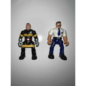Imaginext Highway Fireman And Patrol Officer Fisher Price Detective 2002